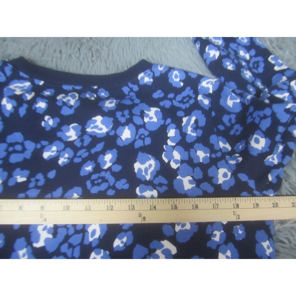 Talbots Shirt Womens Petite Small Floral Design Print Long Sleeve Crew Neck Top - Picture 6 of 8